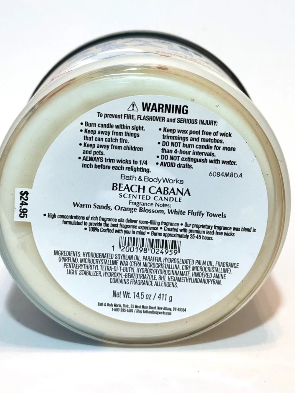 BEACH CABANA 3-Wick Candle - Picture 3 of 3